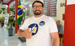 Paulo Drumm é o primeiro candidato a prefeito de SMOeste a votar neste domingo