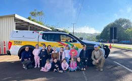 Alunos da EMEI Criança Feliz visitam Posto da PMRv