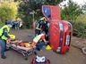 Corpo de Bombeiros atende capotamento de veículo