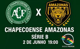 Rádio Peperi transmite Chapecoense x Amazonas pela Série B nesta segunda-feira