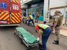 Colisão lateral deixa motociclista ferida em SMOeste 