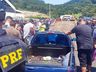 Picape caracterizada como viatura da PRF é apreendida em Balneário Camboriú
