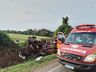 Um morto em grave acidente entre carro e caminhão entre São Lourenço e Vitorino  