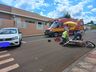 Colisão entre carro e moto deixa um ferido em bairro de Iporã do Oeste