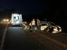 VÍDEO: Colisão envolvendo três carros deixa feridos na BR-282 em SMO