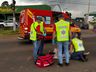 Colisão lateral deixa motociclista ferida em São Miguel do Oeste 