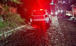 Jovem foge da PM em alta velocidade e acaba detido após colidir com carro em SMO 