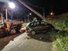 VÍDEO: Condutor perde controle e colide carro em poste em SMO
