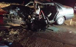 Colisão frontal deixa homens feridos na SC-305
