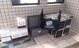 PM apreende 258 garrafas de vinho em rodoviária
