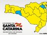 SC volta a ter a maioria das regiões com risco alto para Covid-19