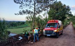 Capotamento deixa casal ferido no interior de Itapiranga