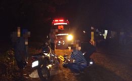 Homem sofre ferimentos em queda de motocicleta no interior
