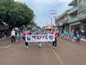 Linha do tempo sobre agricultura e indústria foi trabalhado no desfile cívico