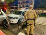 Mulher sofre fraturas ao ser atropelada por carro no Centro de SMOeste 