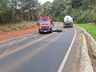 Jovem morre e outro fica gravemente ferido em colisão entre moto e caminhão na SC-155