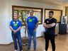 Candidatos a prefeito de São Miguel do Oeste chegam para o debate na Peperi
