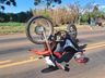 Motociclista fica ferido em colisão na SC-160 em Campo Erê