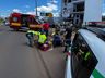 VÍDEO: Acidente entre carro e moto deixa dois feridos em SMO 