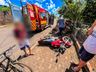 Mulher colide com o carro na moto do ex-namorado e deixa feridos em SMO