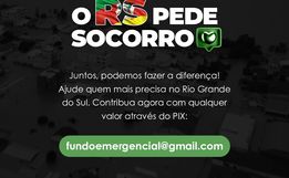 Acismo disponibiliza Pix para ajudar vítimas das chuvas no Rio Grande do Sul