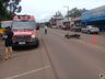 Colisão entre carro e moto deixa homem ferido em Itapiranga