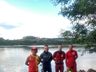 Vídeo: Bombeiros demarcam área permitida para banho no Rio Uruguai em Mondaí