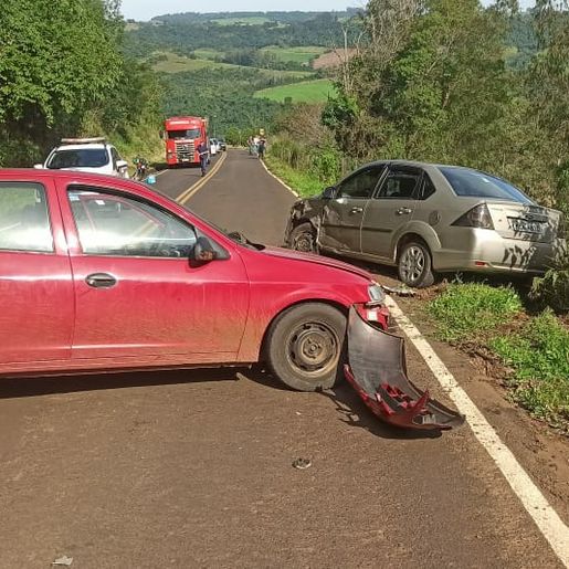 Colisão deixa jovem ferido em Itapiranga 