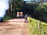 Mãe e filho saem ilesos de carro tomado por fogo em Cedro