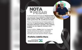 Prefeitura de Iporã do Oeste emite nota de pesar pelo falecimento do prefeito 
