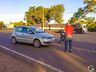 Colisão entre carro e moto deixa homem ferido na SC-163, em Itapiranga 