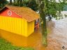 FOTOS: Nível de água do Rio Uruguai começa estabilizar em Itapiranga