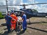 Vítima de ferimento por arma branca é transferido pelo SAER/SARA para Chapecó 