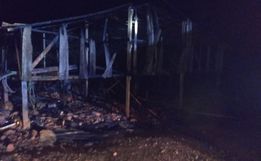 Galpão é destruído por incêndio no interior de Princesa