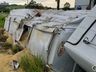 Caminhão sai da pista e tomba às margens da SC 163, em Iporã do Oeste