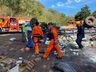 Tombamento de caminhão deixa condutor ferido na BR-282 entre SMOeste e Maravilha 