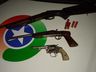 Armas são apreendidas em ocorrência de violência doméstica em São Miguel do Oeste