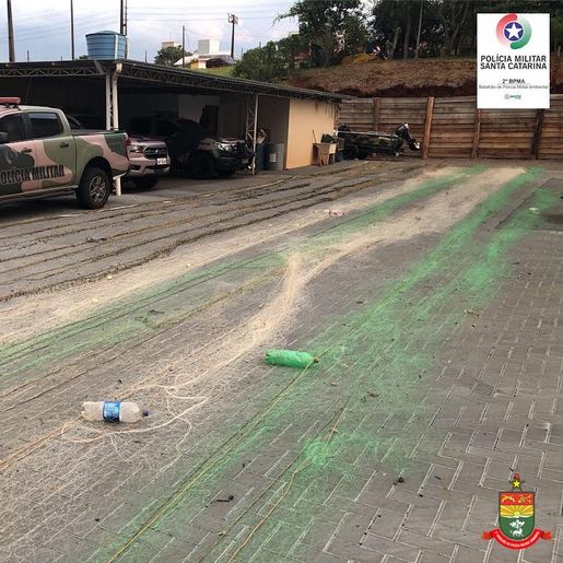 Polícia Militar Ambiental apreende 540 metros de redes