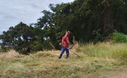 Setor de Urbanismo realizada limpeza em terrenos baldios