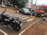Mulher fica ferida em colisão entre carro e moto