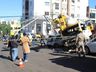 Caminhão desgovernado causa acidente próximo a policlínica de Pato Branco