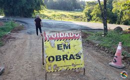 Primeira etapa do asfalto da fronteira deve ser concluída neste mês em Tunápolis