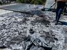 Incêndio destrói Papai Noel Gigante da Rede Peperi em SMO