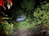 Jovem fica ferida após carro cair em ribanceira na SC-496 em Belmonte