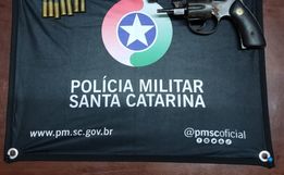 PM de Campo Erê prende idoso por posse irregular de arma de fogo