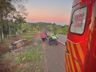 VÍDEO: Casal de idosos fica ferido em saída de pista  de veículo na BR 282, em SMOeste 