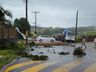 Vento e chuva provocam destelhamento de casas em Palma Sola