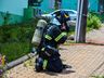 Fotos; Incêndio consome camionete em garagem de edifício em SMOeste