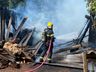 Incêndio destrói galpão em Descanso