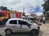 Homem fica ferido em capotamento em São Lourenço do Oeste